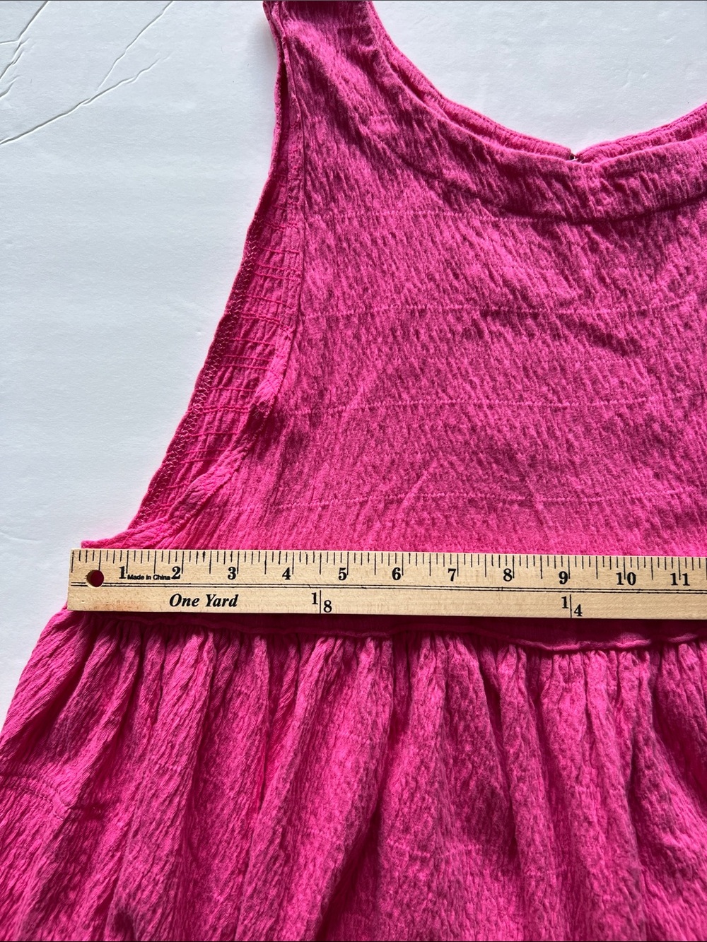 free people beach hot pink textured mini dress, size small - Picture 6 of 10